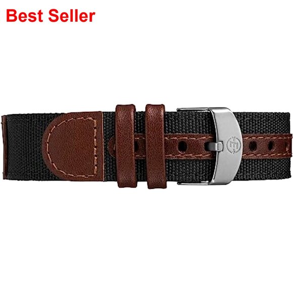 Expedition Acadia 40mm Watch with Resin Case and Leather Fabric Strap